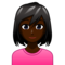 Woman - Black emoji on Emojidex